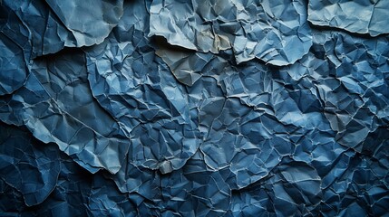 Textured surface of crumpled paper.