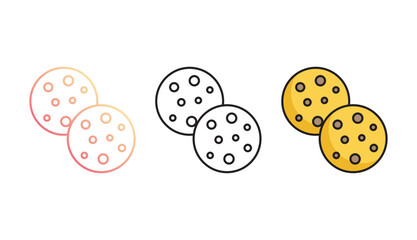 Cookies icon design with white background stock illustration
