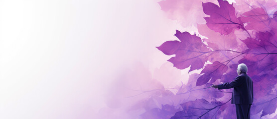 generated illustration of World Elder Abuse Awareness Day. 15 June.