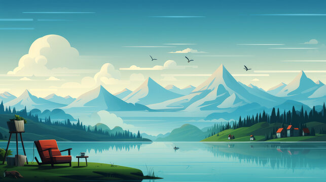 generated illustration of national lazy day background on 10th August