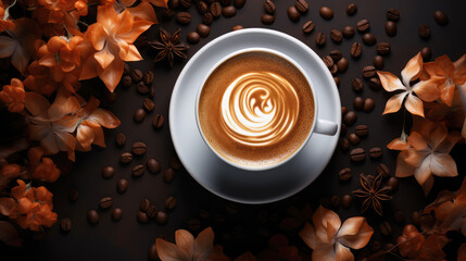 generated illustration of National Cappuccino Day on November 8th