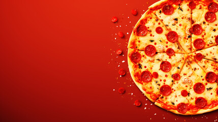 generated illustration of International Pizza Day february 9