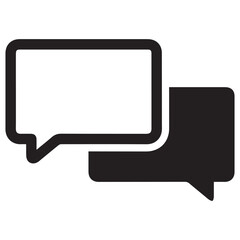 Message icon vector set. Chat illustration sign collection. Forum symbol. Communication logo.