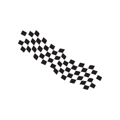 Racing flag. Race flag vector icon. Finishing flag. Vector design illustration