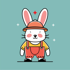 Logo ludique avec un personnage animal