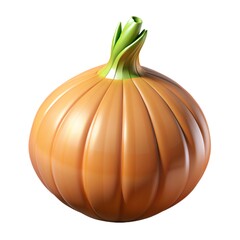 Fresh onion slice adds pungent flavor to dish Onion.  Onion isolated on white background.