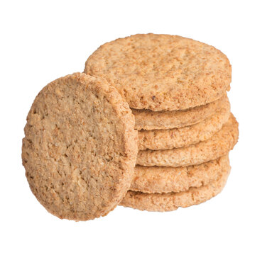 A stack of oatcakes