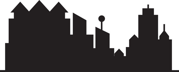 Fototapeta premium City Skyline Silhouette 
