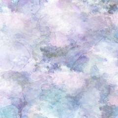 Blue and purple stains pattern. Abstract watercolor background. 