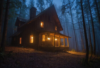 Obraz premium The Haunting of Shadowhill Manor: Unraveling the Secrets of the Monster House, Shadowhill Manor, haunting, secrets, mystery, eerie, supernatural, paranormal