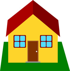 House vector image or clipart for background or project