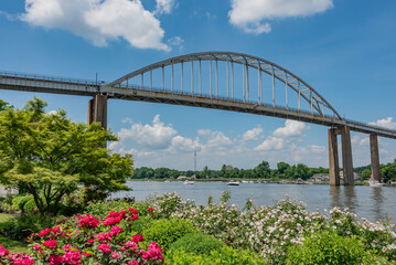 A Beautiful Summer Day at the Chesapeake City Bridge, Maryland USA
