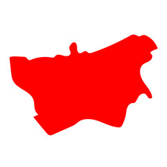 Obraz premium Mambéré-Kadéï map