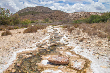 Provincia de Alicante - Novelda en la comarca del Medio Vinalopó, Santuario de Santa María Magdalena, castillo y Clots de la sal