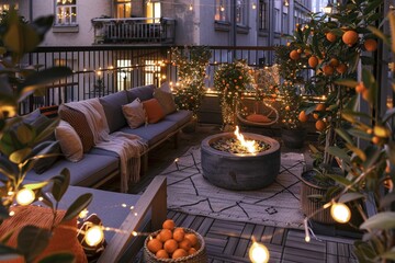 A romentic fire place