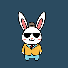 Logo ludique avec un personnage animal