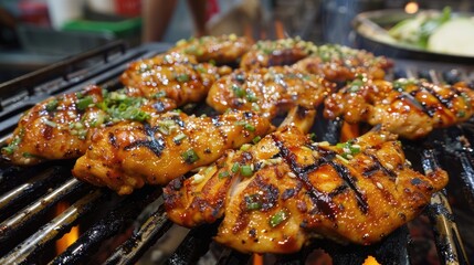 Grilled Chicken at Asian Market
