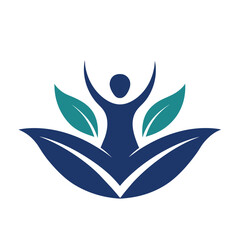 Body massage logo vector illustration on a white background