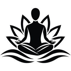 Body massage logo vector illustration on a white background