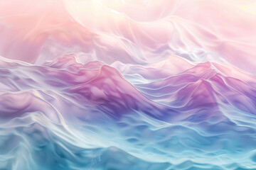 An abstract representation of softly flowing water in muted pastel colors, with smooth, gradient transitions creating a serene and tranquil vibe.