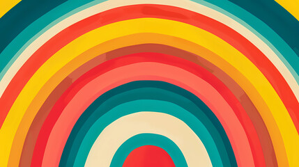 Multi-colored rainbow-style stripes