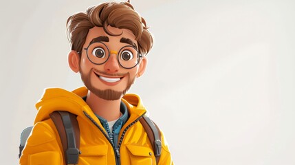 Friendly Delivery: A Warm-Hearted Male Worker's Day