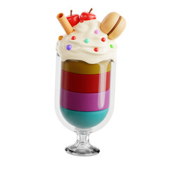 PNG 3D Drink icon isolated on a white background