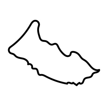 Caquetá map line illustration