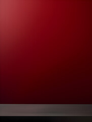 Obraz premium Dark red minimalistic modern mock up background for product presentation 