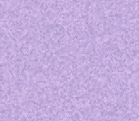 Hexagon Background. Hexagon stacked mosaic background. Purple color tones. Small hexagon shapes. Tileable pattern. Seamless vector illustration.
