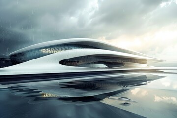 Futuristic Olympics Velodrome Design Featuring Innovative Architecture and Advanced Materials