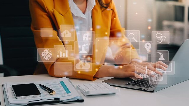 Digital transformation technology strategy, digitization and digitalization of business processes and data, optimize and automate operations, customer service management, internet and cloud computing