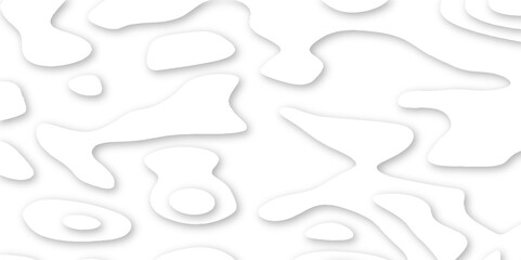 White gray light papercut abstract smooth curves wavy background vector illustration, 3d topography relief papercut decoration textured with wavy layers concept smooth origami paper cut vector.