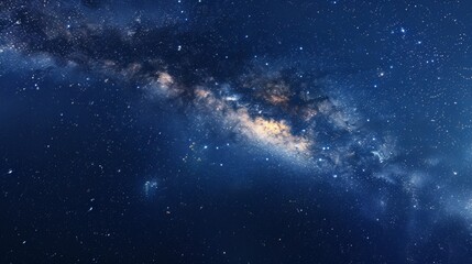 Milky Way constellation, beautiful night summer sky with stars.