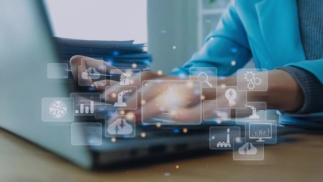 Digital transformation technology strategy, digitization and digitalization of business processes and data, optimize and automate operations, customer service management, internet and cloud computing