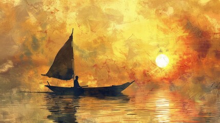 Fototapeta premium Boat of a Fisherman