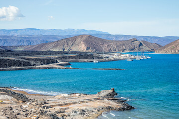 Port de Goubet, salt mines port terminal , Tajourah region, Djibouti, Horn of Africa