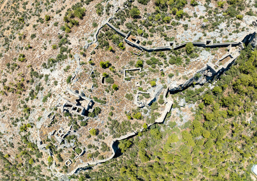 Softa Castle view in Bozyazi Town Mersin - Turkey