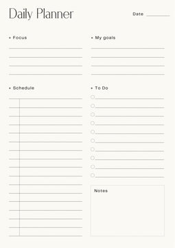 Simple Productivity Daily Planner KDP