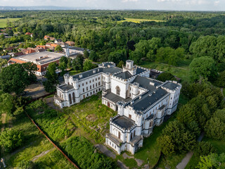 Oroszvári Zichy-Ferraris-kastély. Rusovce castle known as manor house is a mansion located in the Rusovce borough, part of Bratislava, capital of Slovakia in Europe built in the Gothic revival archite