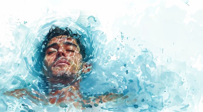 World Day of Prevention Drowning. white background, watercolor style. text Digital illustration --ar 9:5 --stylize 250 Job ID: 7b34ec2e-8cde-4fd0-8c66-70a5f2668052 - Powered by Adobe