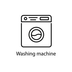 Washing machine vector icon