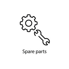 Spare parts vector icon