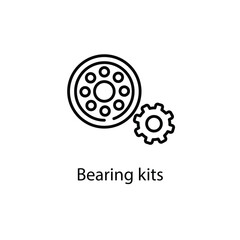 Bearing kits vector icon