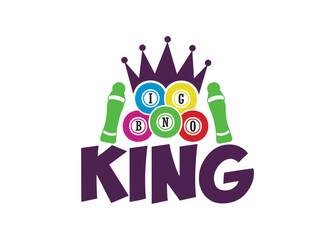 Bingo King vector bundle, Bingo King clipart, Bingo King silhouette.