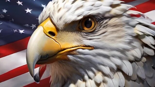 american flag eagle