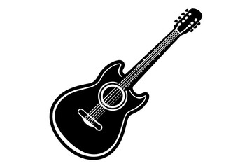 guitar silhouette vector illustration