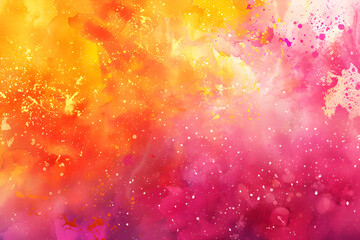 Red, orange and yellow watercolor background