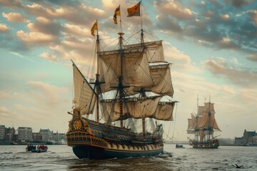 Golden Age of Exploration: Dutch East India Company Ships