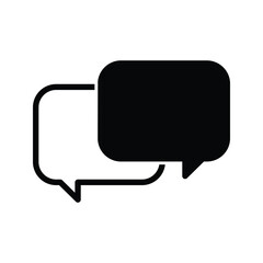Naklejka premium vector icon chat, talk, message